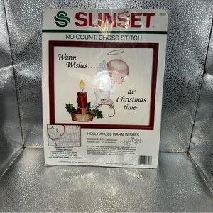 1991 Sunset Cross Stitch Kit - Holly Angel Warm Wishes